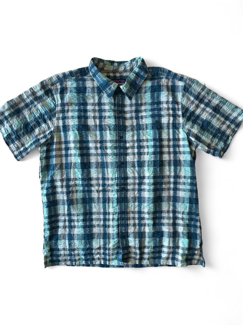 Men’s Patagonia “Puckerware” Short Sleeve Button-Up Shirt XL